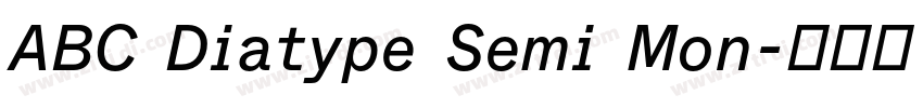 ABC Diatype Semi Mon字体转换